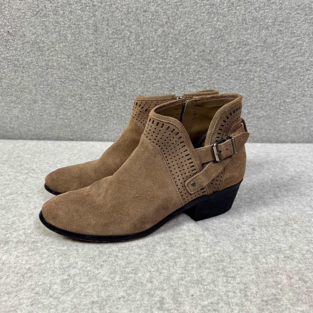Vince Camuto Pralata Ankle Booties Womens Size 9.5 Side Zip Buckle